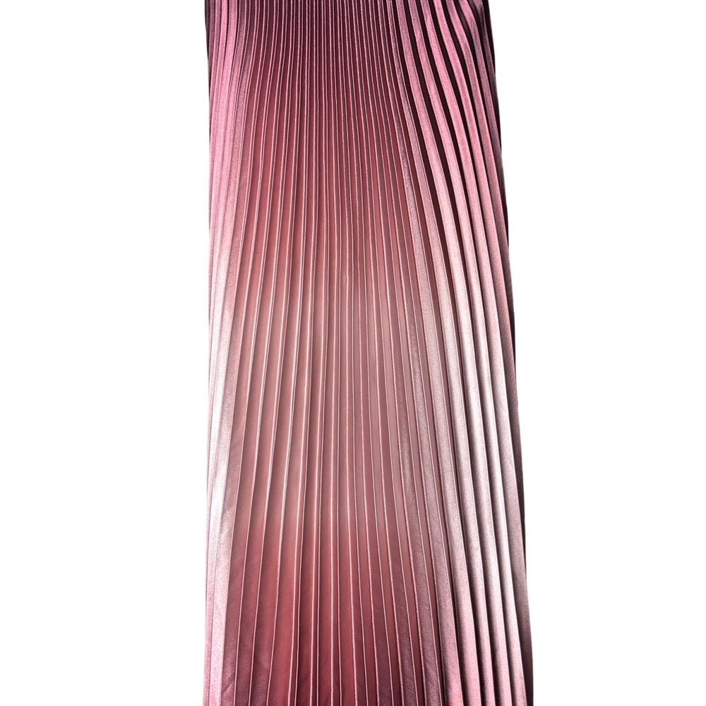Betsy & Adam Women's size 10 Pleated Maxi Dess Special Occasion Gown Ombre NEW - Picture 5 of 13